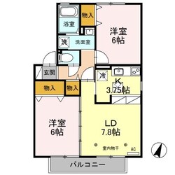 村井駅 徒歩10分 1階の物件間取画像